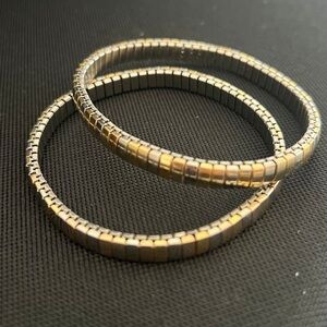 Two Steel Stretch Bracelets